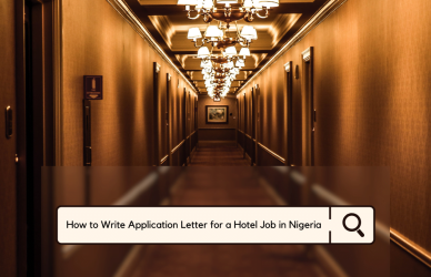 application letter for a waitress job in nigeria